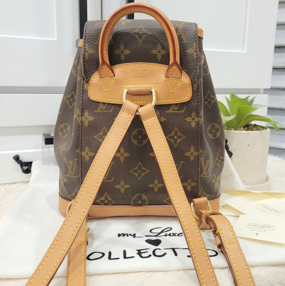 💕DISCONTINUED Very Rare Backpack LOUIS VUITTON Montsouris MINI Monogram - Picture 11 of 16